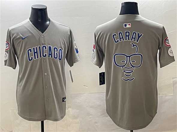 Men's Chicago Cubs Gray Harry Caray Holy Cow Patch Limited Stitched Jersey,We sell and wholesale Men's Chicago Cubs Gray Harry Caray Holy Cow Patch Limited Stitched Jersey on line form chian!